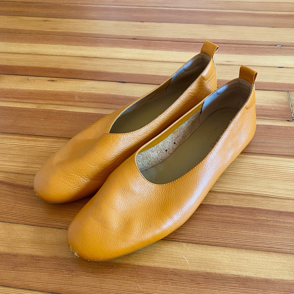 Everlane Day Glove Flat - Marigold Leather 9.5 VGUC